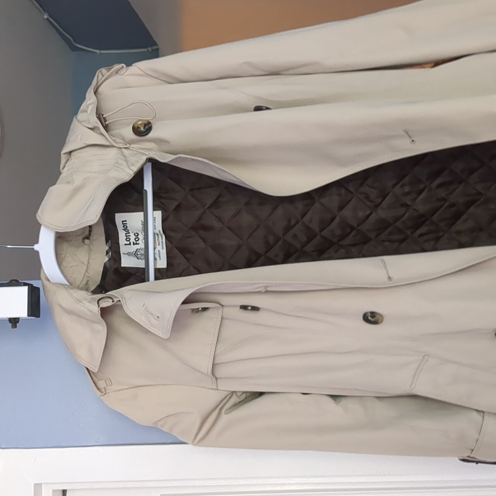 London Fog Hooded Trench Coat with Removable Lining